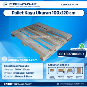 Pallet Kayu Bekas & Baru 100x120 [IJP1012-K]