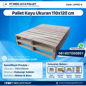 Pallet Kayu Bekas & Baru 110x120 [IJP1112-K]