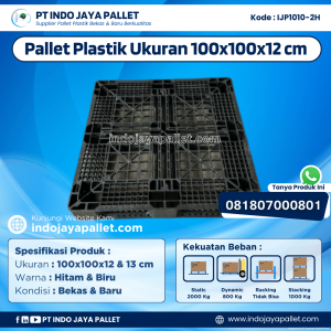 Pallet Plastik Bekas & Baru 100x100x12 [IJP1010-2H]