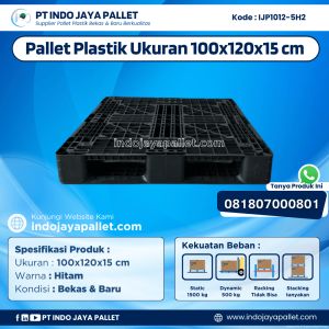 Pallet Plastik Bekas & Baru 100x120x15 [IJP1012-5H2]