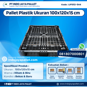 Pallet Plastik Bekas & Baru 100x120x15 [IJP1012-5H4]