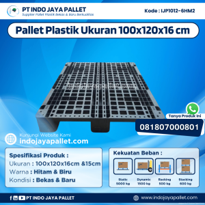 Pallet Plastik Bekas & Baru 100x120x16 [IJP1012-6HM2]