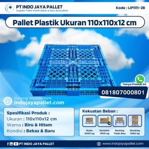 Pallet Plastik Bekas & Baru 110x110x12 [IJP1111-2B]