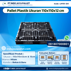 Pallet Plastik Bekas & Baru 110x110x12 [IJP1111-2H1]