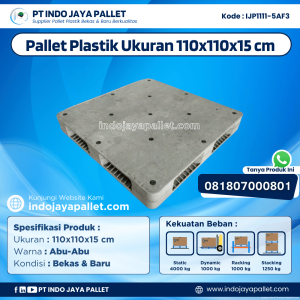 Pallet Plastik Bekas & Baru 110x110x15 [IJP1111-5AF3]
