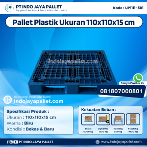 Pallet Plastik Bekas & Baru 110x110x15 [IJP1111-5B1]