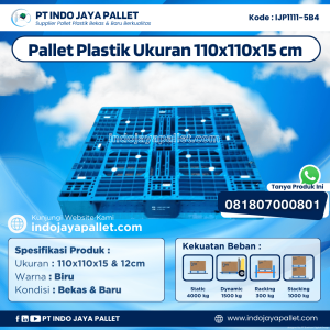 Pallet Plastik Bekas & Baru 110x110x15 [IJP1111-5B4]