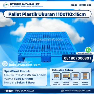 Pallet Plastik Bekas & Baru 110x110x15 [IJP1111-5B5]