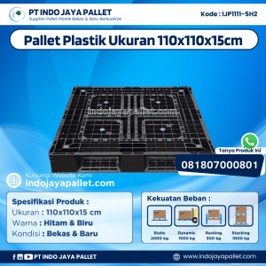 Pallet Plastik Bekas & Baru 110x110x15 [IJP1111-5H2]