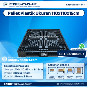 Pallet Plastik Bekas & Baru 110x110x15 [IJP1111-5H3]