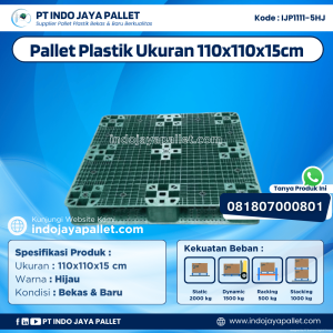 Pallet Plastik Bekas & Baru 110x110x15 [IJP1111-5HJ]