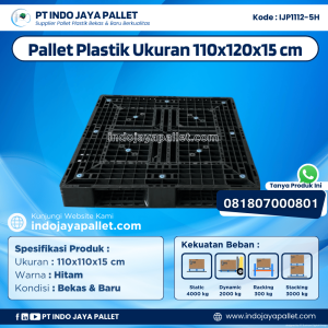 Pallet Plastik Bekas & Baru 110x120x15 [IJP1112-5H]