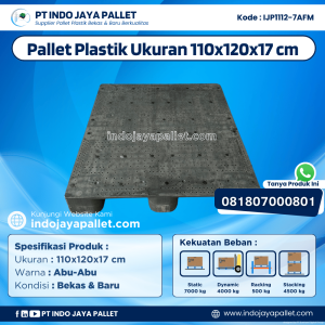 Pallet Plastik Bekas & Baru 110x120x17 [IJP1112-7AFM]