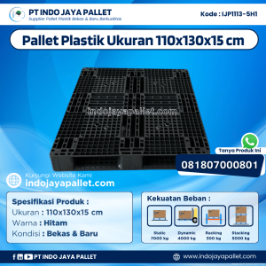 Pallet Plastik Bekas & Baru 110x130x15 [IJP1113-5H1]
