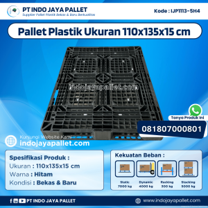 Pallet Plastik Bekas & Baru 110x135x15 [IJP1113-5H4]