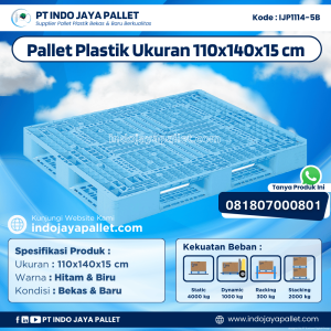Pallet Plastik Bekas & Baru 110x140x15 [IJP1114-5B]