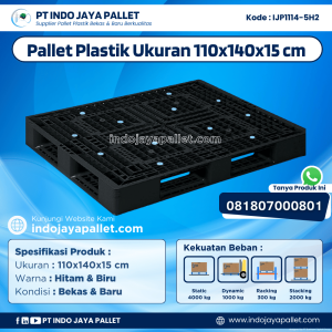 Pallet Plastik Bekas & Baru 110x140x15 [IJP1114-5H2]
