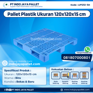 Pallet Plastik Bekas & Baru 120x120x15 [IJP1212-5H]