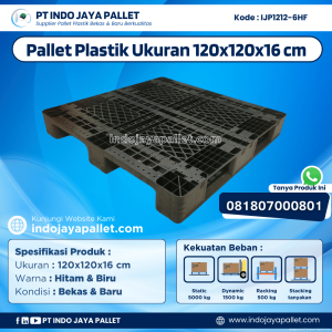 Pallet Plastik Bekas & Baru 120x120x16 [IJP1212-6HF]
