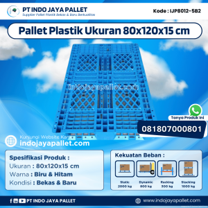 Pallet Plastik Bekas & Baru 80x120x15 [IJP8012-5B2]