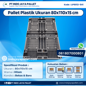 Pallet Plastik Bekas & Baru 80x120x15 [IJP8012-5H1]
