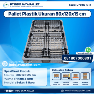 Pallet Plastik Bekas & Baru 80x120x15 [IJP8012-5H2]