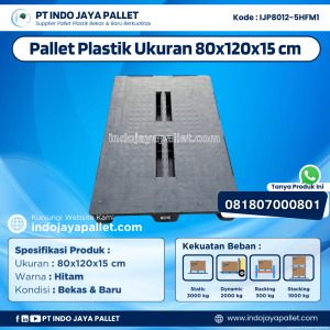 Pallet Plastik Bekas & Baru 80x120x15 [IJP8012-5HFM1]
