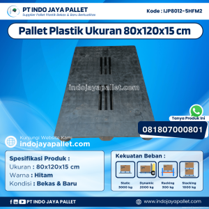 Pallet Plastik Bekas & Baru 80x120x15 [IJP8012-5HFM2]